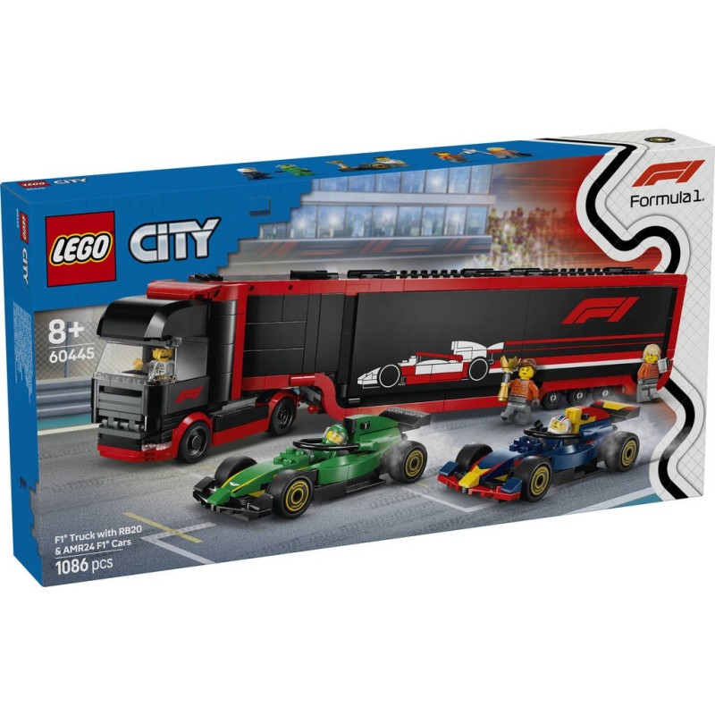 Compra Lego City Formula 1 Camion De F1 Con Coches De F1 Rb20 Y Amr24 al mejor precio | Juguetilandia Canarias Compra Lego City Formula 1 Camion De F1 Con Coches De F1 Rb20 Y Amr24 al mejor precio | Juguetilandia Canarias