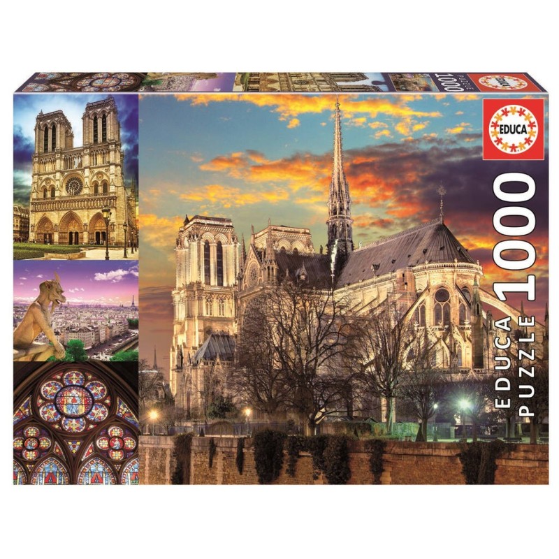 Compra Educa Puzzle 1000 Collage De Notre Dame al mejor precio | Juguetilandia Canarias