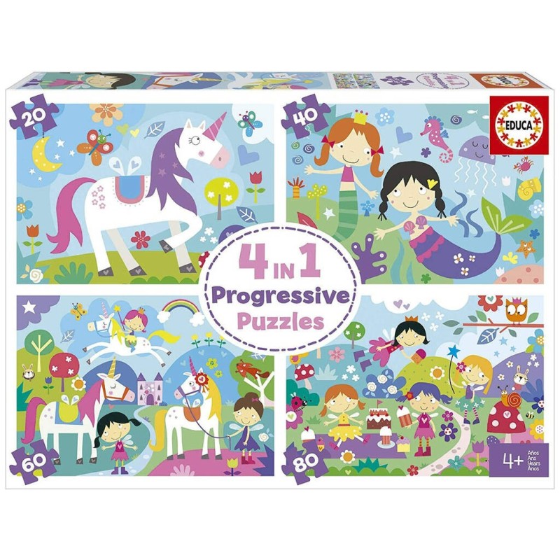 Compra Educa Puzzle 4 En 1 Mundo De Fantasia 20-40-60-80 al mejor precio | Juguetilandia Canarias Compra Educa Puzzle 4 En 1 Mundo De Fantasia 20-40-60-80 al mejor precio | Juguetilandia Canarias