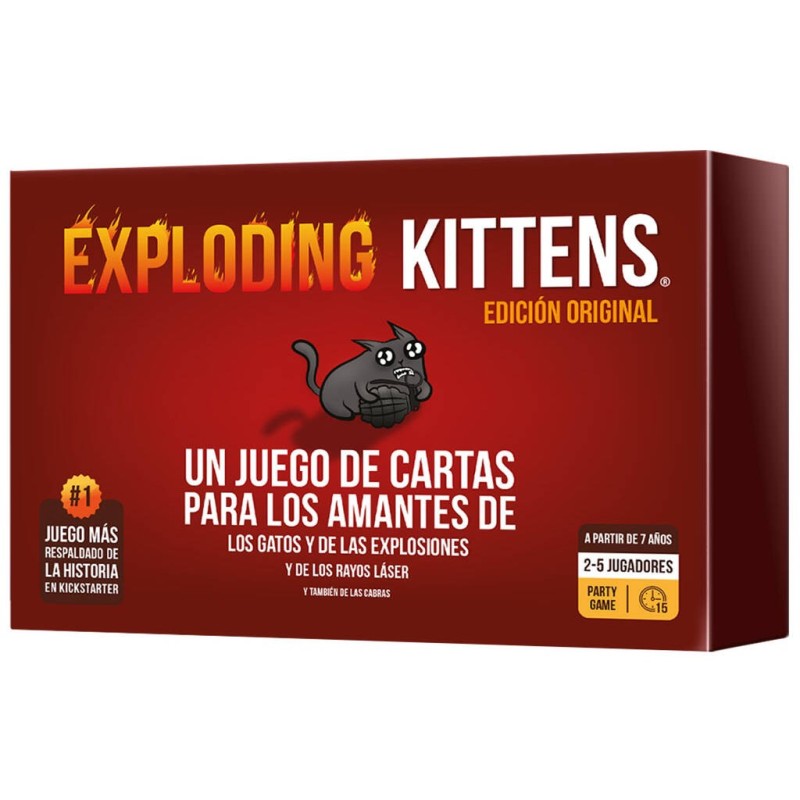 Compra Asmodee Exploding Kittens al mejor precio | Juguetilandia Canarias