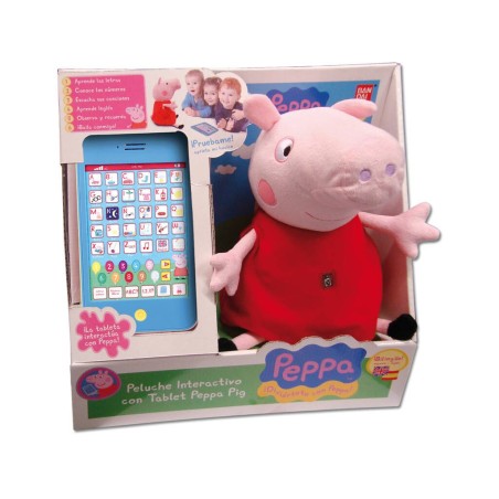 Compra Bandai Peppa Pig Peluche Interactivo Con Tablet al mejor precio | Juguetilandia Canarias