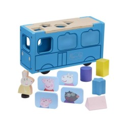 Compra Bandai Peppa Pig Wood Autobus De Madera al mejor precio | Juguetilandia Canarias