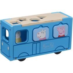 Compra Bandai Peppa Pig Wood Autobus De Madera al mejor precio | Juguetilandia Canarias
