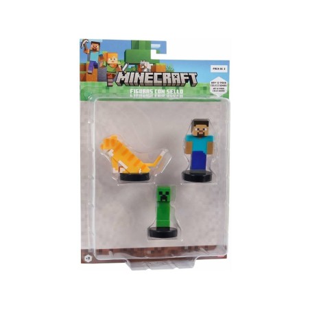 Compra Bizak Minecraft Figura Pack De 3 al mejor precio | Juguetilandia Canarias