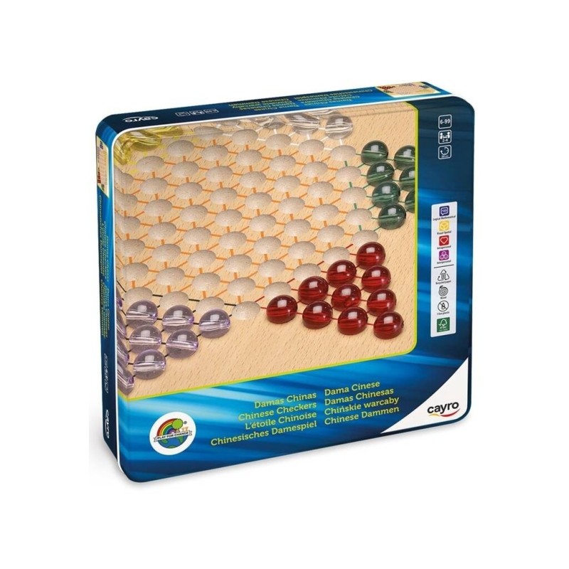 Compra Cayro Damas Chinas Madera Metal Box  al mejor precio | Juguetilandia Canarias Compra Cayro Damas Chinas Madera Metal Box  al mejor precio | Juguetilandia Canarias