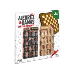 Compra Cayro Tablero Ajedrez Damas Madera Con Acc. 40x40 Cm al mejor precio | Juguetilandia Canarias