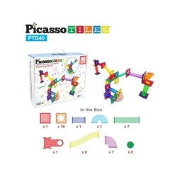 Compra Cefa Picasso Tiles Pista De Carreras Magnetica 40 Piezas al mejor precio | Juguetilandia Canarias