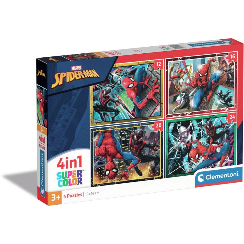 Compra Clementoni 4in1 Puzzle Spiderman   al mejor precio | Juguetilandia Canarias Compra Clementoni 4in1 Puzzle Spiderman   al mejor precio | Juguetilandia Canarias