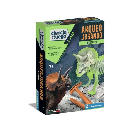 Compra Clementoni Arqueojugando Triceratops Fosforescente al mejor precio | Juguetilandia Canarias