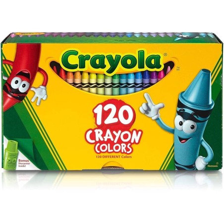 Compra Crayola 120 Ceras Con Sacapuntas Mascota al mejor precio | Juguetilandia Canarias