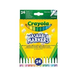 Compra Crayola 24 Rotuladores Super Lavables Pu al mejor precio | Juguetilandia Canarias