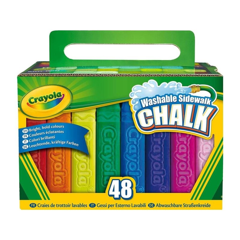 Compra Crayola 48 Maxi Tizas De Suelo Lavables al mejor precio | Juguetilandia Canarias