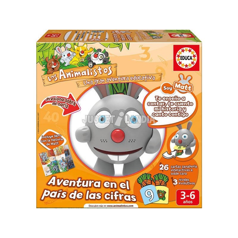 Compra Educa Animalistos Matt El Conejo (Cifras) al mejor precio | Juguetilandia Canarias
