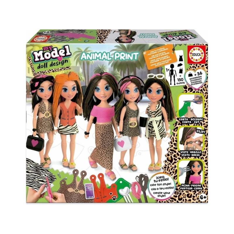 Compra Educa My Model Doll Design Animal Print al mejor precio | Juguetilandia Canarias