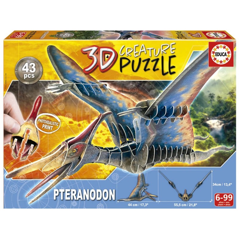 Compra Educa Pteranodon 3d Creature Puzzle al mejor precio | Juguetilandia Canarias Compra Educa Pteranodon 3d Creature Puzzle al mejor precio | Juguetilandia Canarias