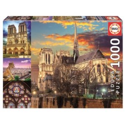 Compra Educa Puzzle 1000 Collage De Notre Dame al mejor precio | Juguetilandia Canarias