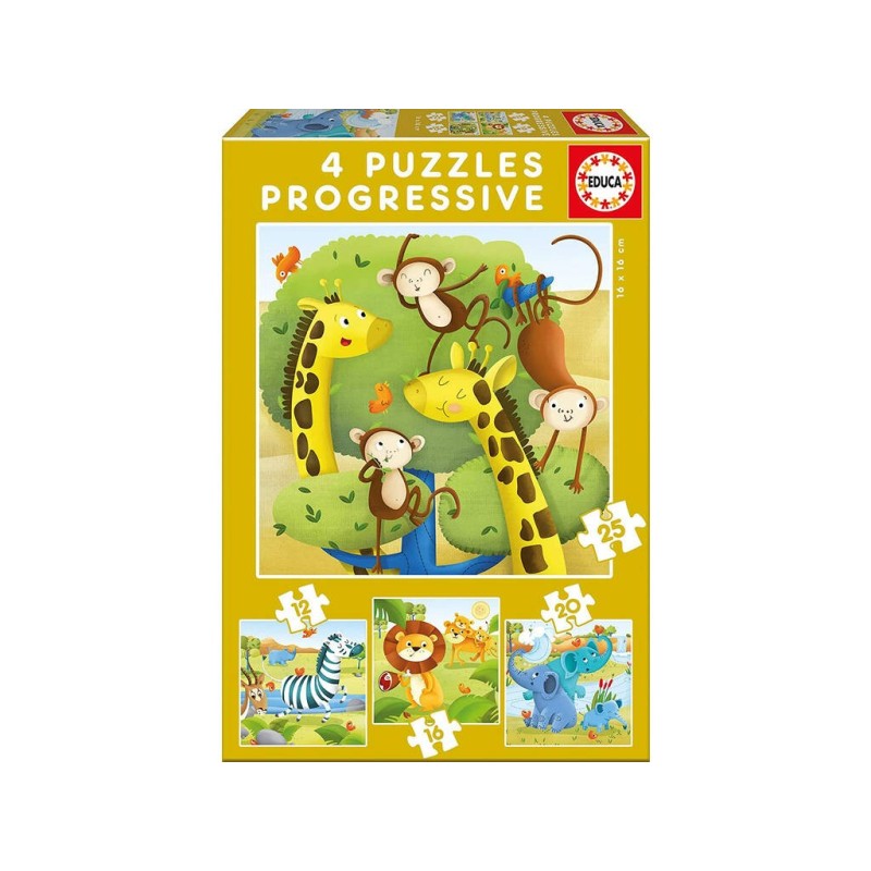 Compra Educa Puzzle 12-16-20-25 Animales Salvajes al mejor precio | Juguetilandia Canarias