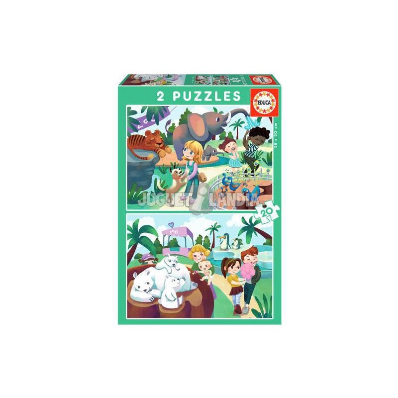 Compra Educa Puzzle 2x20 En El Zoologico al mejor precio | Juguetilandia Canarias
