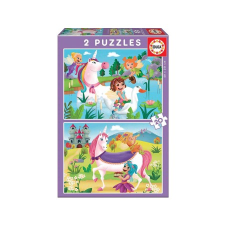 Compra Educa Puzzle 2x20 Unicornios Y Hadas al mejor precio | Juguetilandia Canarias