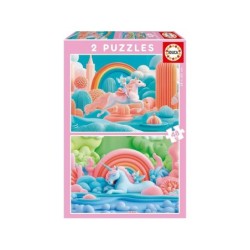Compra Educa Puzzle 2x48 Unicornios Magicos al mejor precio | Juguetilandia Canarias