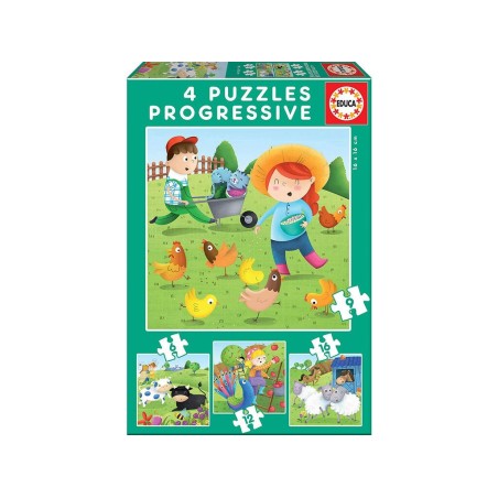Compra Educa Puzzle 6-9-12-16 Animales De La Granja al mejor precio | Juguetilandia Canarias