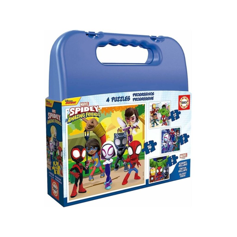 Compra Educa Puzzle Maleta Progresivos Spidey &Amp His Amazing Friends 6-9-12-16 al mejor precio | Juguetilandia Canarias Compra Educa Puzzle Maleta Progresivos Spidey &Amp His Amazing Friends 6-9-12-16 al mejor precio | Juguetilandia Canarias