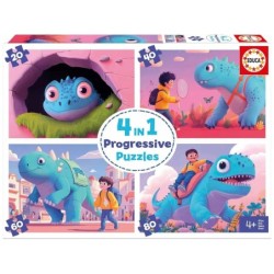 Compra Educa Puzzle Progresivo 20-40-60-80 Simpaticos Dinos al mejor precio | Juguetilandia Canarias