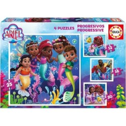 Compra Educa Puzzle Progresivos Ariel 12-16-20-25 al mejor precio | Juguetilandia Canarias