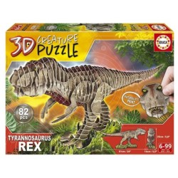 Compra Educa T-Rex 3d Creature Puzzle al mejor precio | Juguetilandia Canarias