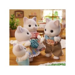 Compra Epoch Sylvanian Families Familia Gato Latte al mejor precio | Juguetilandia Canarias