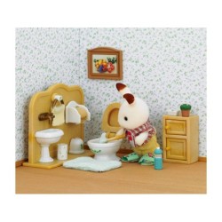 Compra Epoch Sylvanian Families Set De Baño Coco Conejo Chocolate al mejor precio | Juguetilandia Canarias