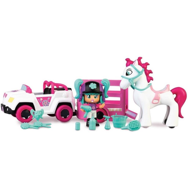 Compra Famosa Pinypon Let's Go! Remolque Pony al mejor precio | Juguetilandia Canarias