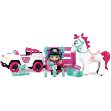 Compra Famosa Pinypon Let's Go! Remolque Pony al mejor precio | Juguetilandia Canarias