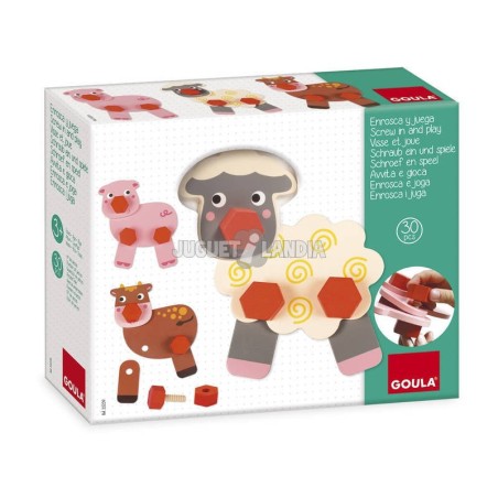 Compra Goula Enrosca Y Juega Animales Granja al mejor precio | Juguetilandia Canarias