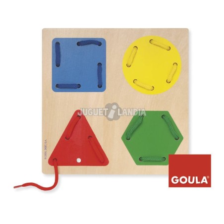 Compra Goula Escolar Enhebrar Formas Geometrica al mejor precio | Juguetilandia Canarias