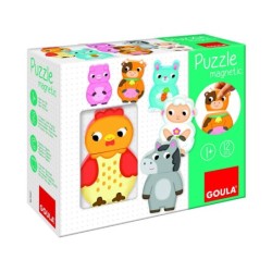 Compra Goula Puzzle Magnetico Intercambiable Granja al mejor precio | Juguetilandia Canarias