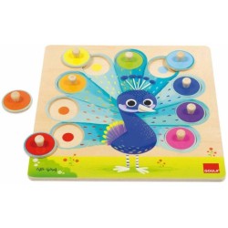 Compra Goula Puzzle Pavo Real al mejor precio | Juguetilandia Canarias