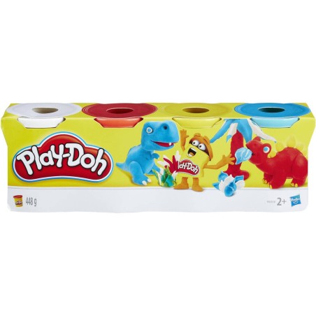 Compra Hasbro Play-Doh Pack De 4 Botes al mejor precio | Juguetilandia Canarias