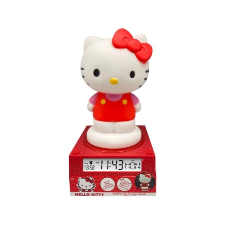 Compra Kids Euroswan Hello Kitty  Lampara 3d Con Despertador Y Fecha al mejor precio | Juguetilandia Canarias