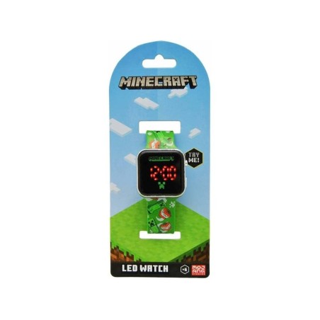 Compra Kids Euroswan Minecraft Reloj Led al mejor precio | Juguetilandia Canarias