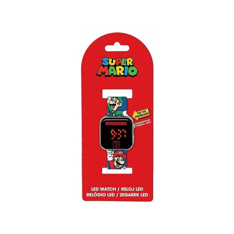 Compra Kids Euroswan Super Mario Reloj Led al mejor precio | Juguetilandia Canarias