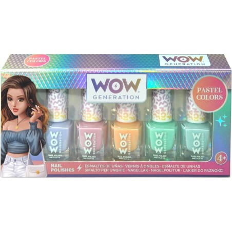 Compra Kids Euroswan Wow Generation Esmalte De Uñas Pack De 5 Botes  Colores Pastel al mejor precio | Juguetilandia Canarias