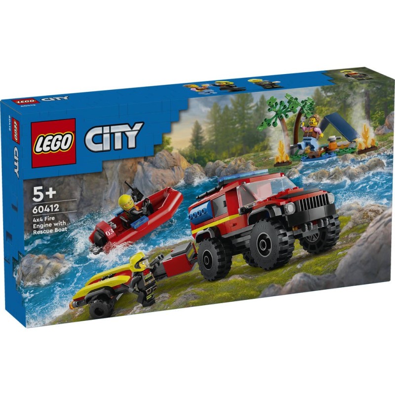 Compra Lego City Fire Camion De Bomberos 4x4 Con Barco De Rescate al mejor precio | Juguetilandia Canarias Compra Lego City Fire Camion De Bomberos 4x4 Con Barco De Rescate al mejor precio | Juguetilandia Canarias