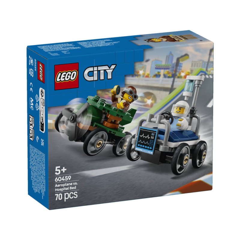 Compra Lego City Great Vehicles Pack De Coches De Carreras: Avion Vs. Cama De Hospital al mejor precio | Juguetilandia Canarias