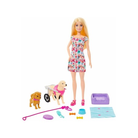 Compra Mattel Barbie Paseadora De Perro Con Silla De Ruedas al mejor precio | Juguetilandia Canarias