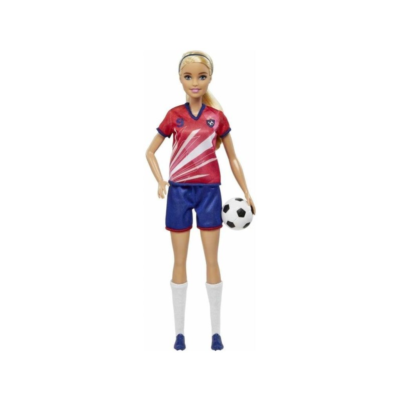 Compra Mattel Barbie Profesiones  Futbolista Camiseta Roja al mejor precio | Juguetilandia Canarias Compra Mattel Barbie Profesiones  Futbolista Camiseta Roja al mejor precio | Juguetilandia Canarias