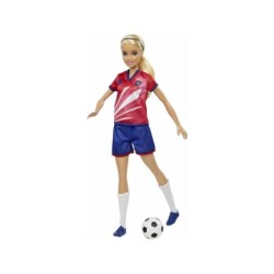 Compra Mattel Barbie Profesiones  Futbolista Camiseta Roja al mejor precio | Juguetilandia Canarias