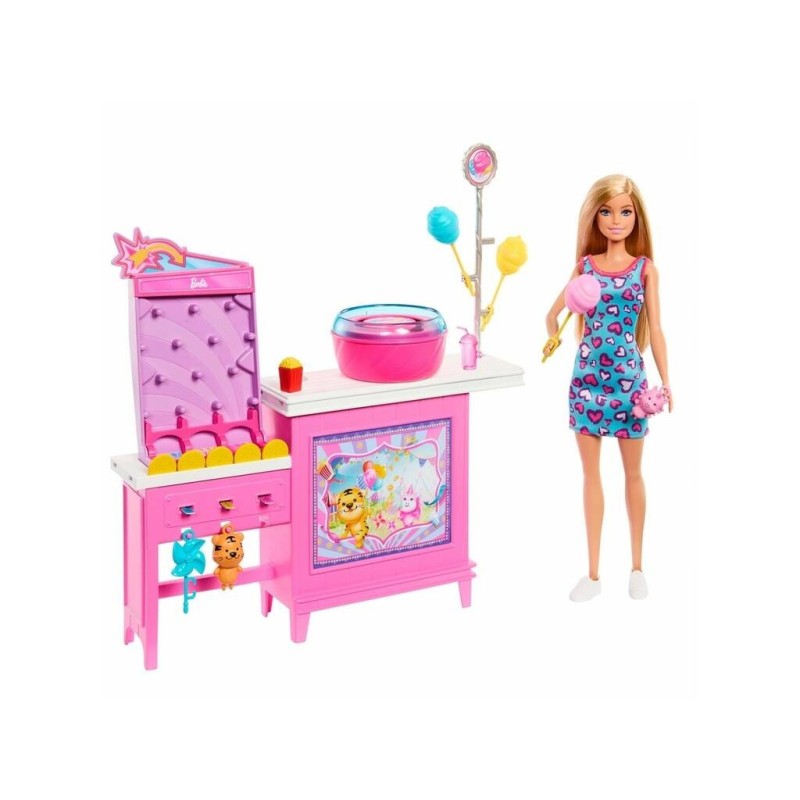 Compra Mattel Barbie Puesto De Algodon De Azucar al mejor precio | Juguetilandia Canarias