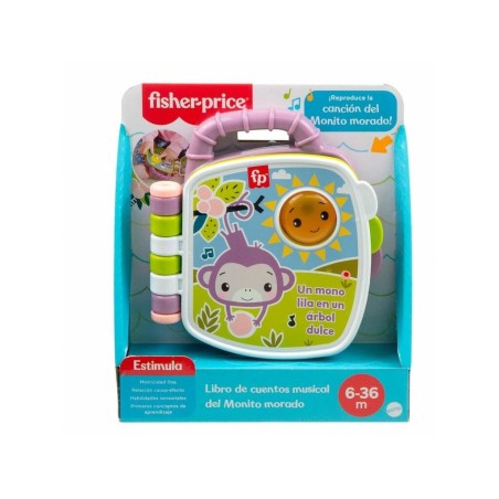 Compra Mattel Fisher-Price Libro Musical Mono Morado al mejor precio | Juguetilandia Canarias