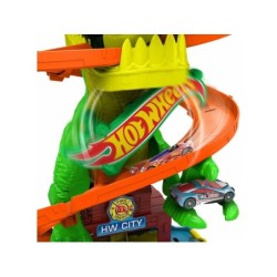 Compra Mattel Hot Wheels City Super Estacion De Bomberos T-Rex al mejor precio | Juguetilandia Canarias
